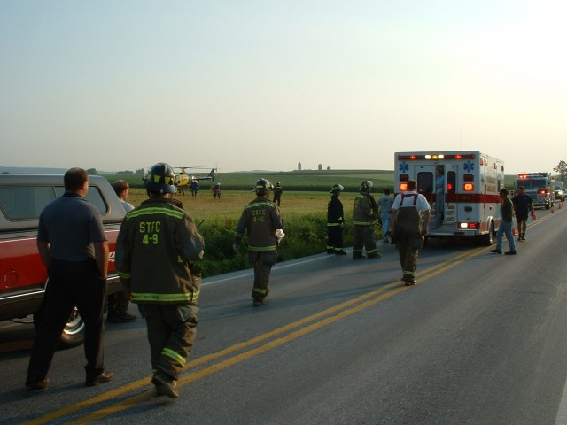 Vehicle accident, Route 897 south of School Lane Road...6/30/04